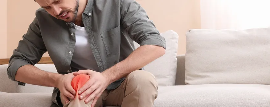 Non-surgical knee pain treatment consultation at a wellness clinic in Nashua NH